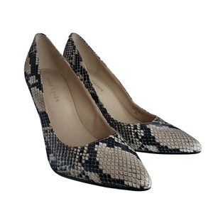 Marc Fisher Womens Size 7.5 Snakeskin Print Heels